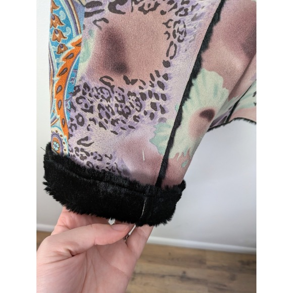 Weavz Penny Lane Women's Coat Jacket Large Patchwork Y2K 2000s - Picture 7 of 11